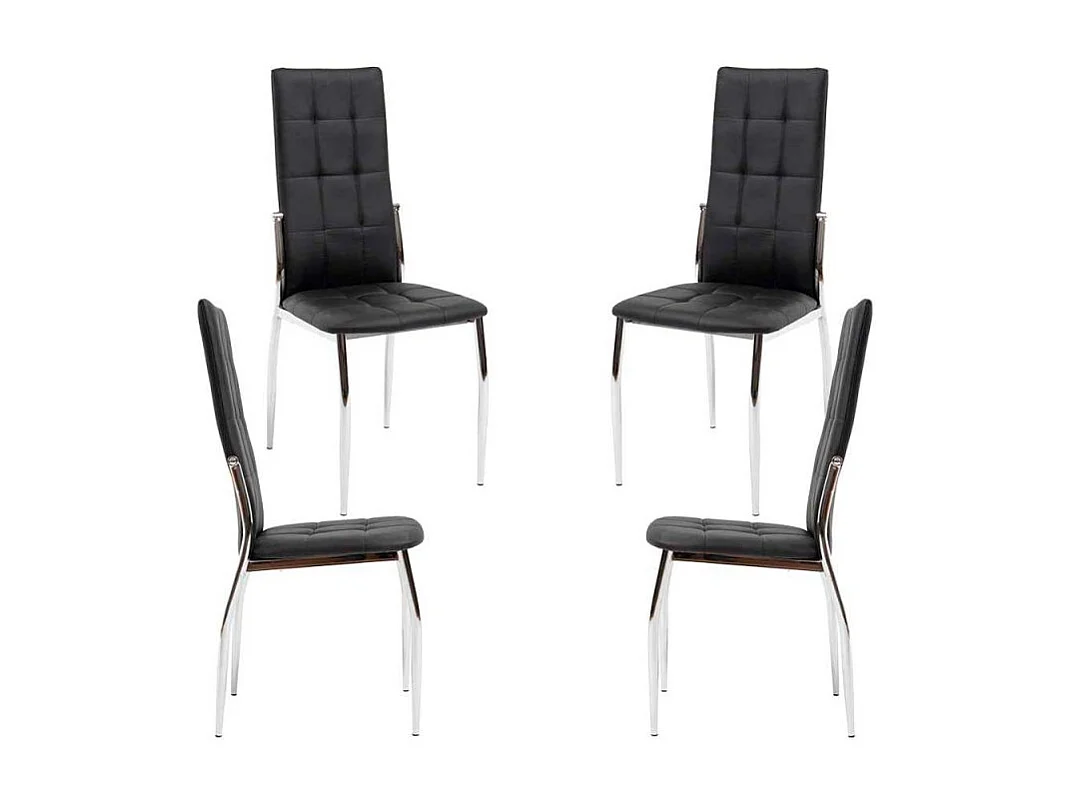 Packs Sillas Comedor - Pack 4 Sillas Galet - Negro