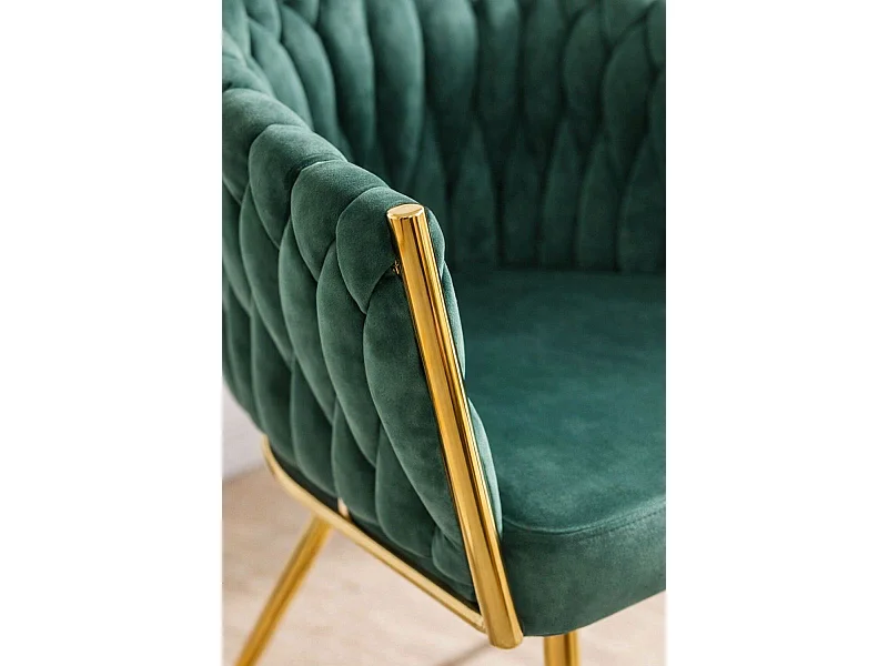Sillas Comedor - Silla Widny Golden Terciopelo - Verde
