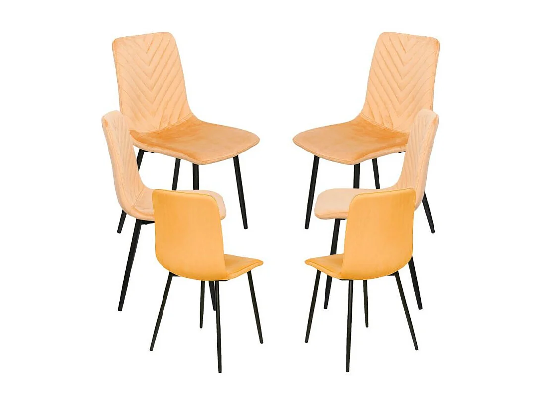 Packs Sillas Comedor - Pack 6 Sillas Guri - Mostaza
