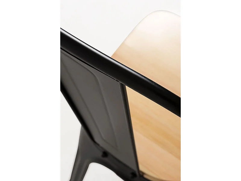 Packs Sillas Comedor - Pack 4 Sillas Torix Madera Natural - Negro mate