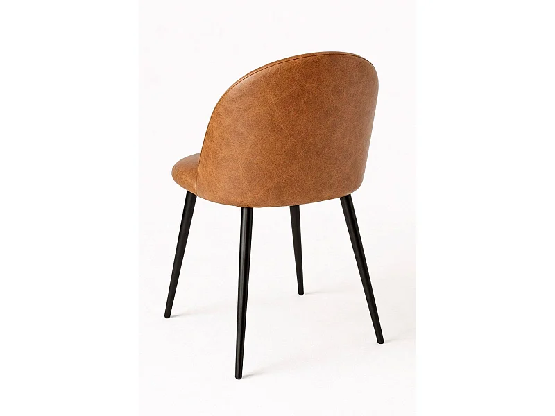 Sillas Comedor - Silla Black Vint Polipiel Vintage - Camel Vintage