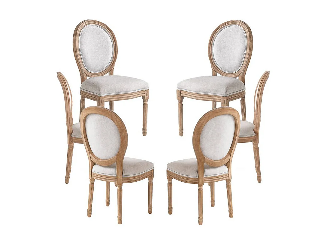 Packs Sillas Comedor - Pack 6 Sillas Palace - Gris claro