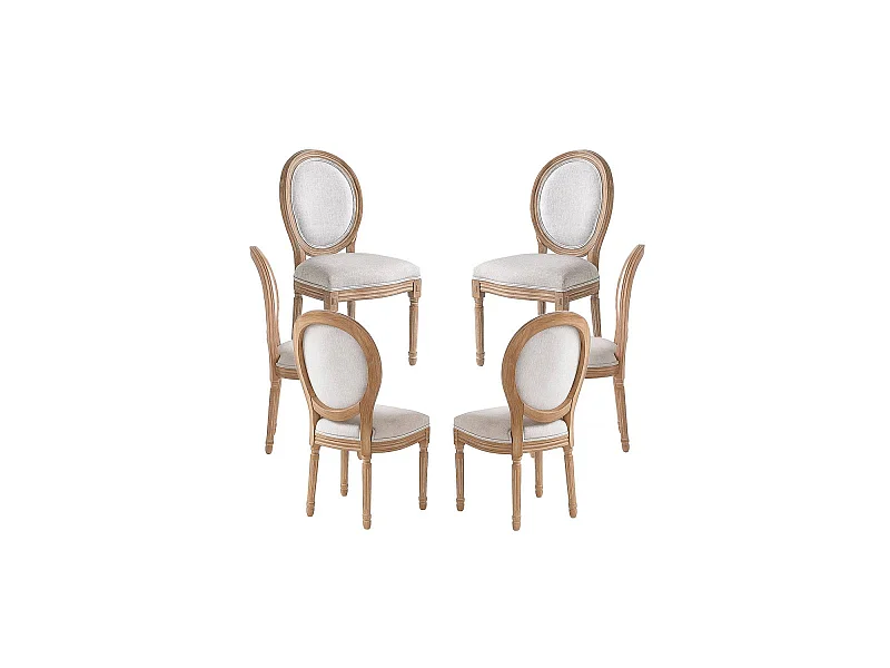 Packs Sillas Comedor - Pack 6 Sillas Palace - Gris claro