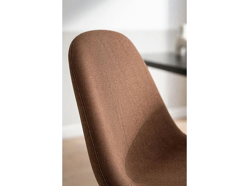 Sillas Comedor - Silla Black Teok Tela - Marrón