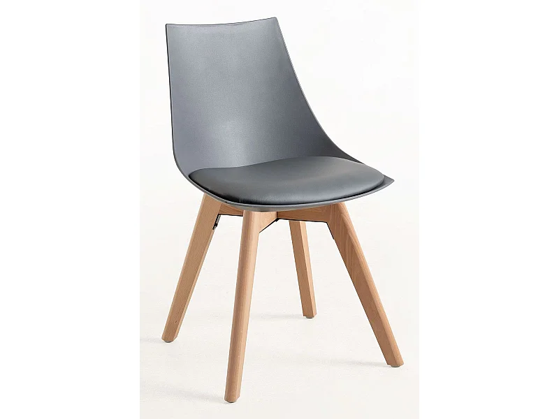 Packs Sillas Comedor - Pack 4 Sillas Blok - Gris oscuro