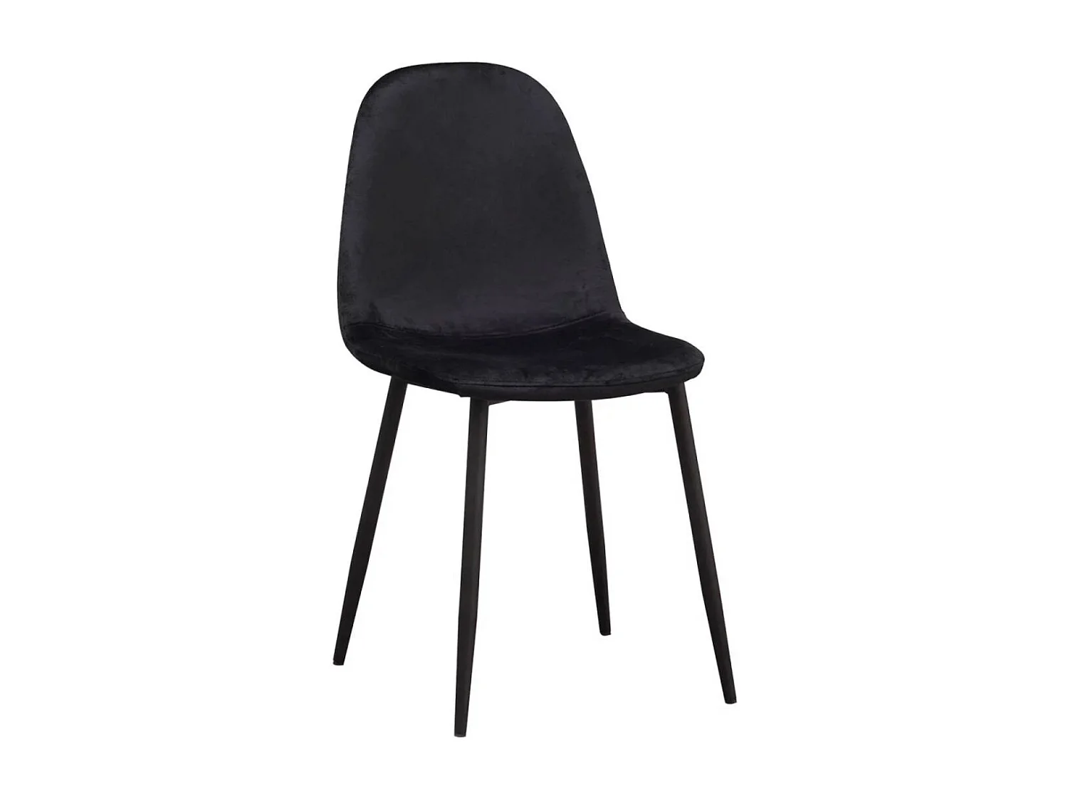Packs Sillas Comedor - Pack 4 Sillas Teok Black Terciopelo - Negro