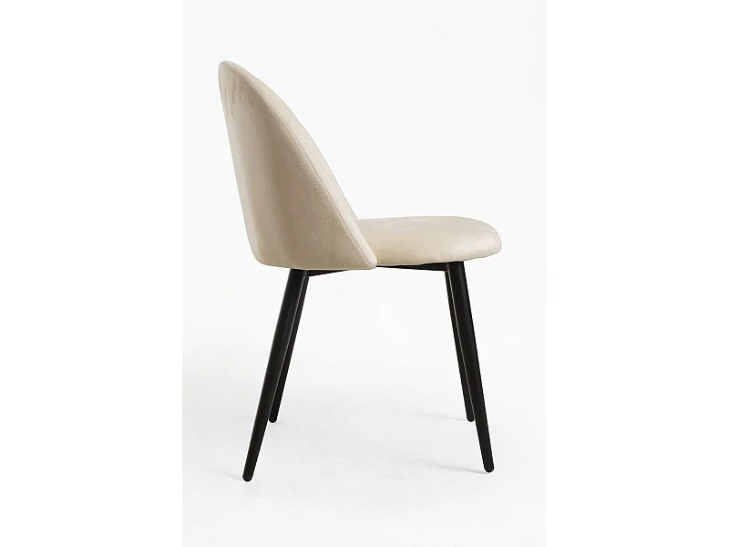 Sillas Comedor - Silla Chal Terciopelo - Beige
