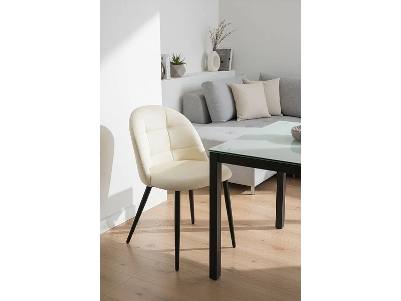 Sillas Comedor - Silla Chal Terciopelo - Beige