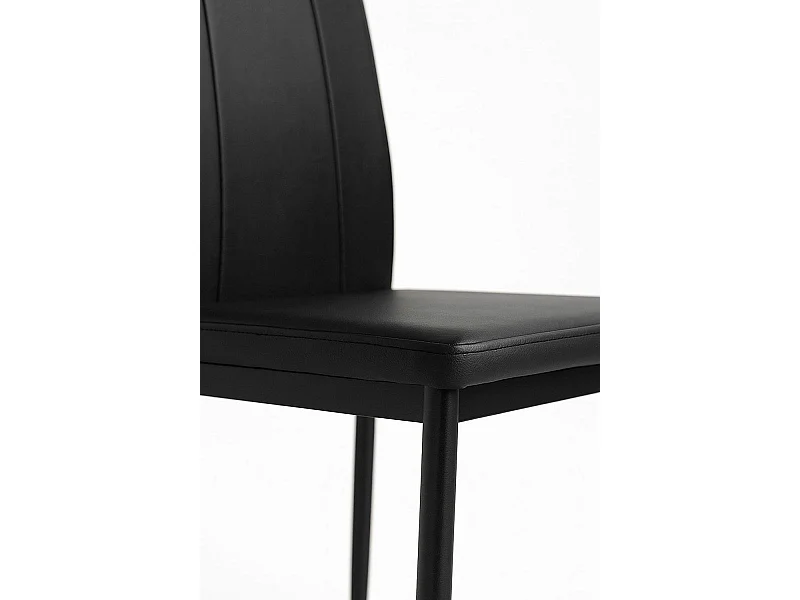 Sillas Comedor - Pack 4 Sillas Risol Polipiel - Negro