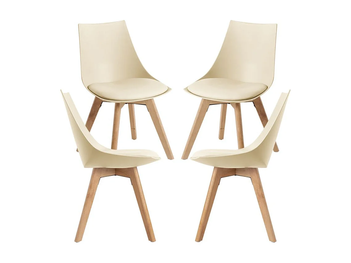 Packs Sillas Comedor - Pack 4 Sillas Blok - Beige