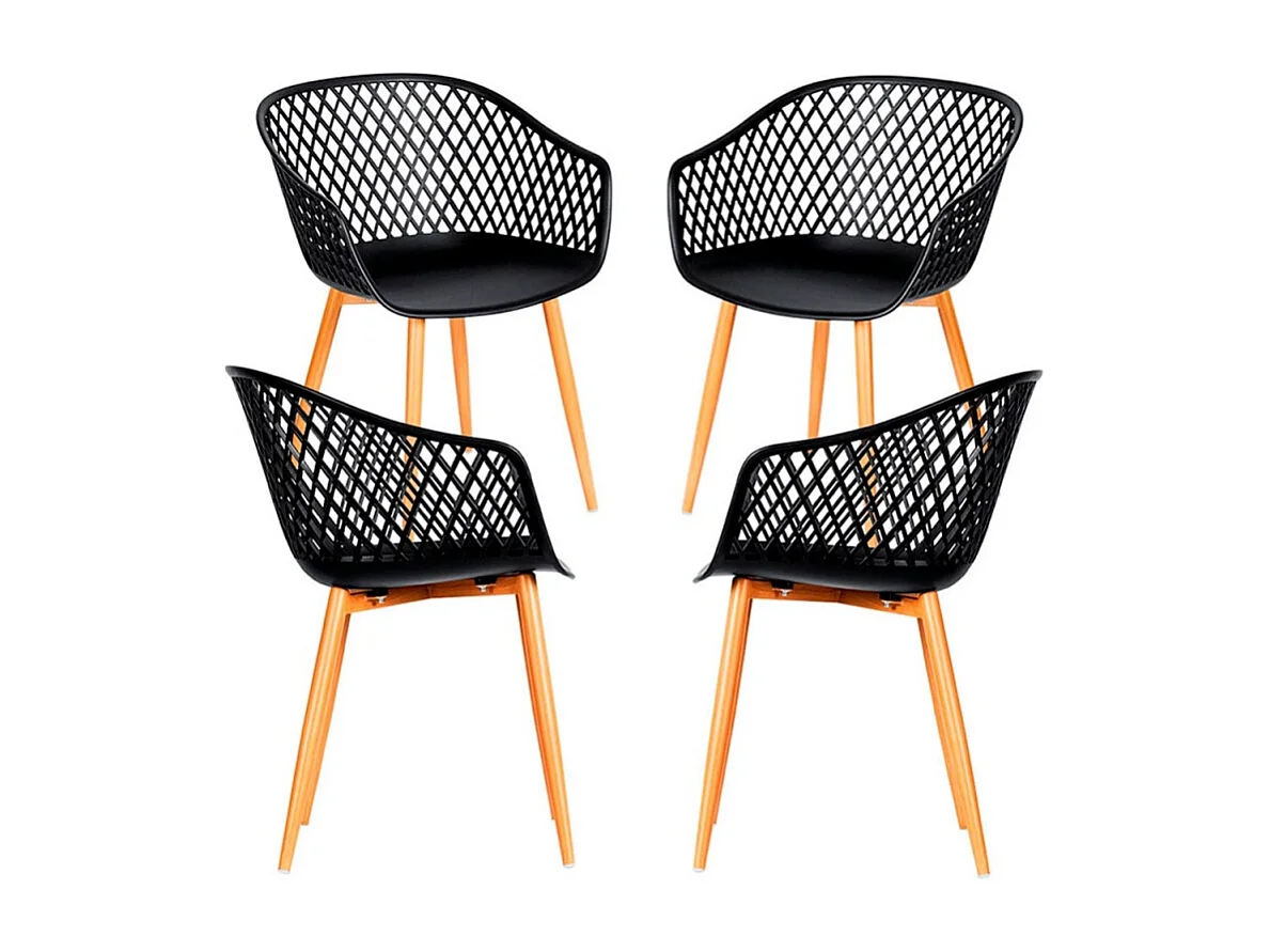 Packs Sillas Comedor - Pack 4 Sillas Ive - Negro