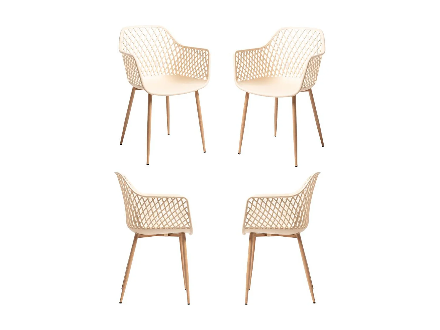 Packs Sillas Comedor - Pack 4 Sillas Tyva - Beige