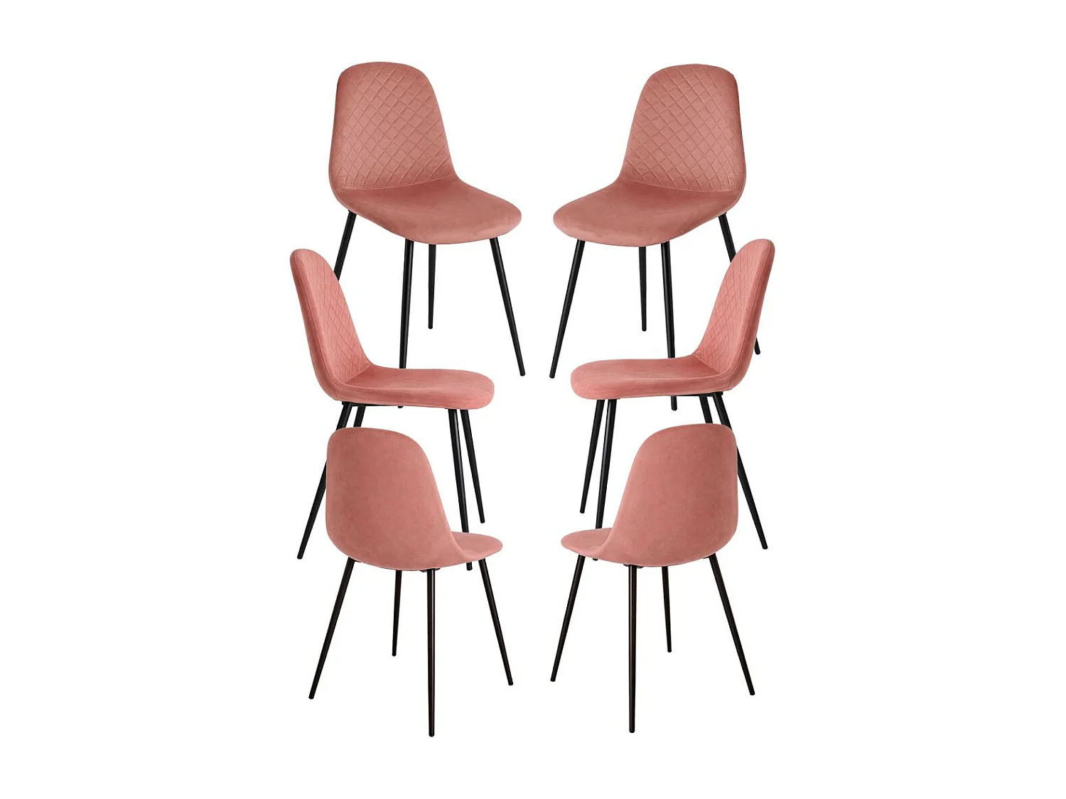 Packs Sillas Comedor - Pack 6 Sillas Boide - Rosa