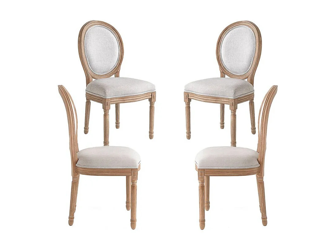 Packs Sillas Comedor - Pack 4 Sillas Palace - Gris claro