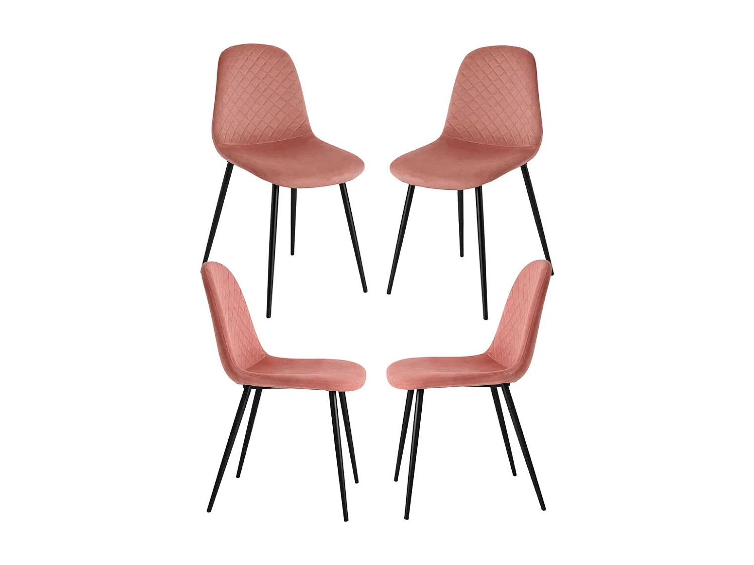 Packs Sillas Comedor - Pack 4 Sillas Boide - Rosa