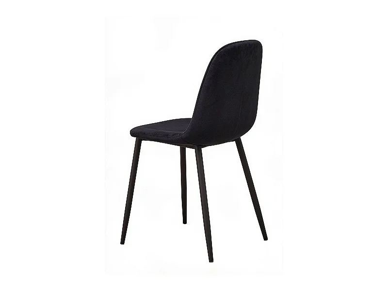 Packs Sillas Comedor - Pack 6 Sillas Teok Black Terciopelo - Negro
