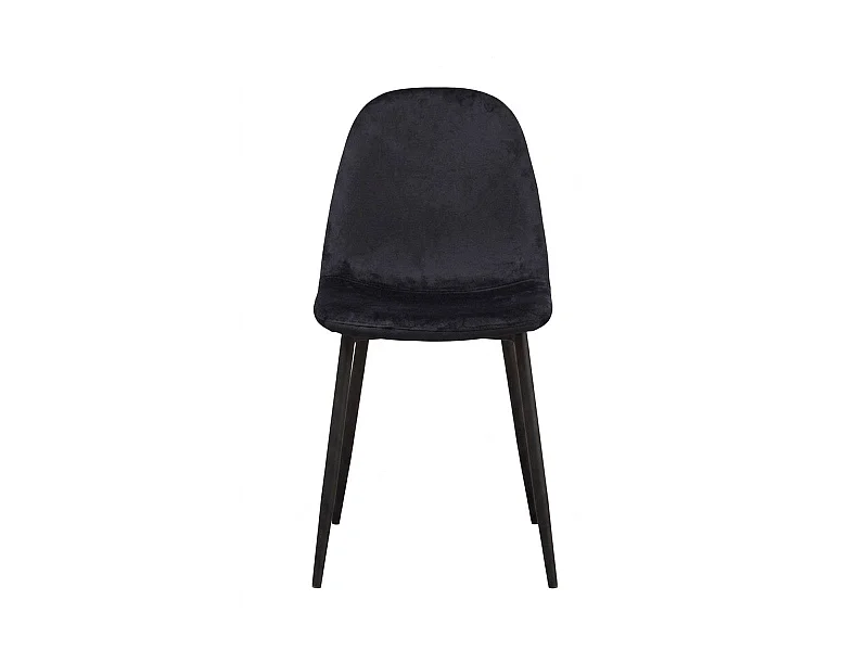 Packs Sillas Comedor - Pack 6 Sillas Teok Black Terciopelo - Negro