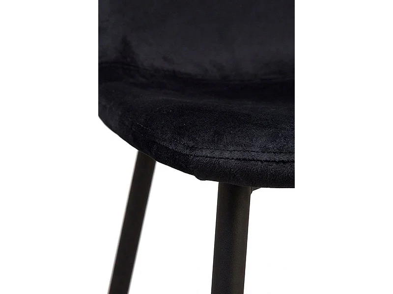 Packs Sillas Comedor - Pack 6 Sillas Teok Black Terciopelo - Negro