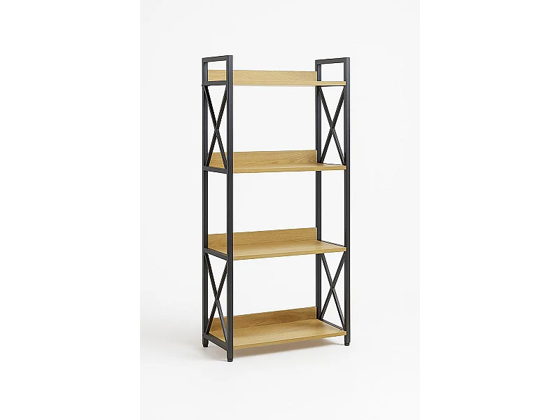 Estanterías - Estantería Banis 4 Estantes - Negro