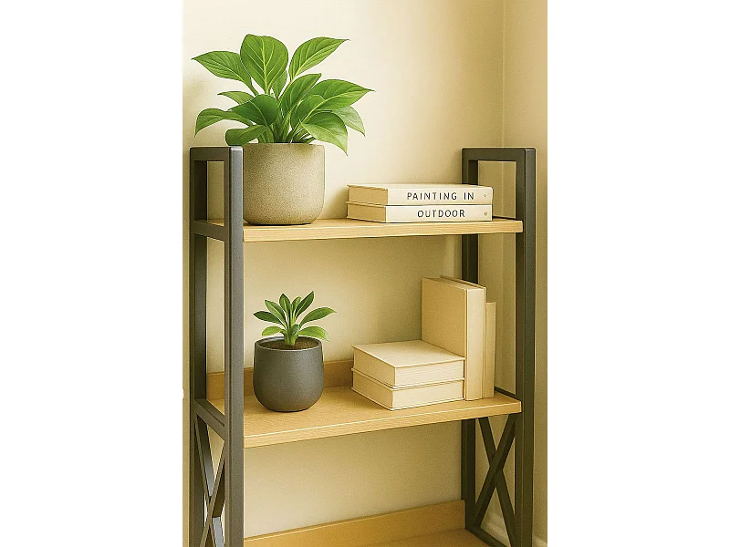 Estanterías - Estantería Banis 3 Estantes - Negro