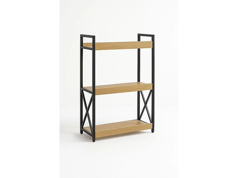 Estanterías - Estantería Banis 3 Estantes - Negro
