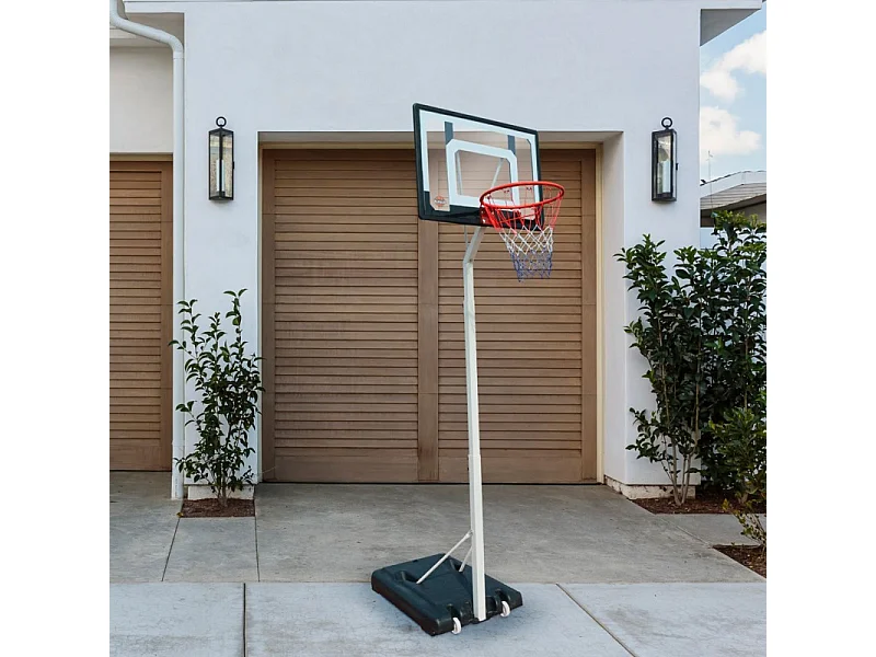 Panier de Basket sur Pied Mobile "Charlotte" Hauteur Réglable de 2,1m a 2,6m