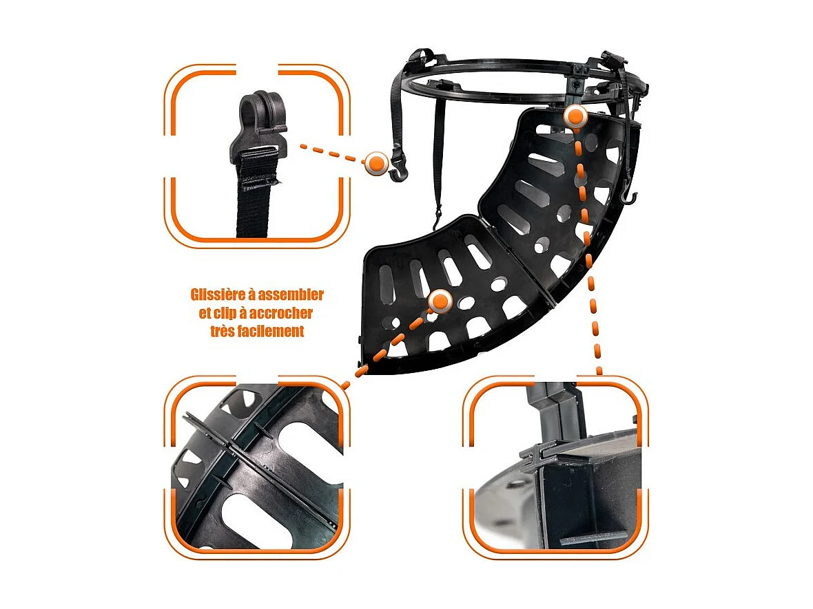 Pack de Basket-Ball Retour de ballon et filet phosphorescent