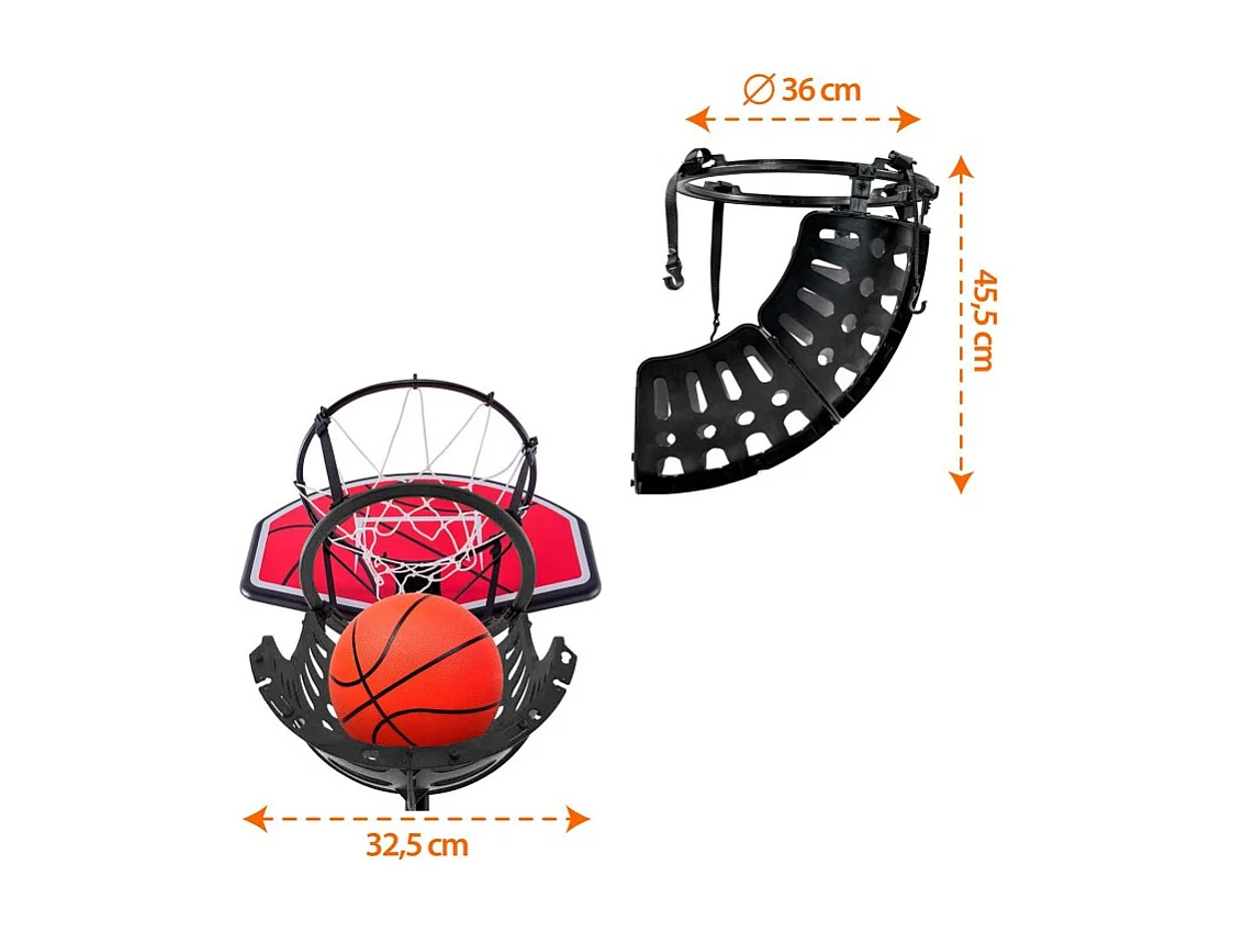Pack de Basket-Ball Retour de ballon et filet phosphorescent