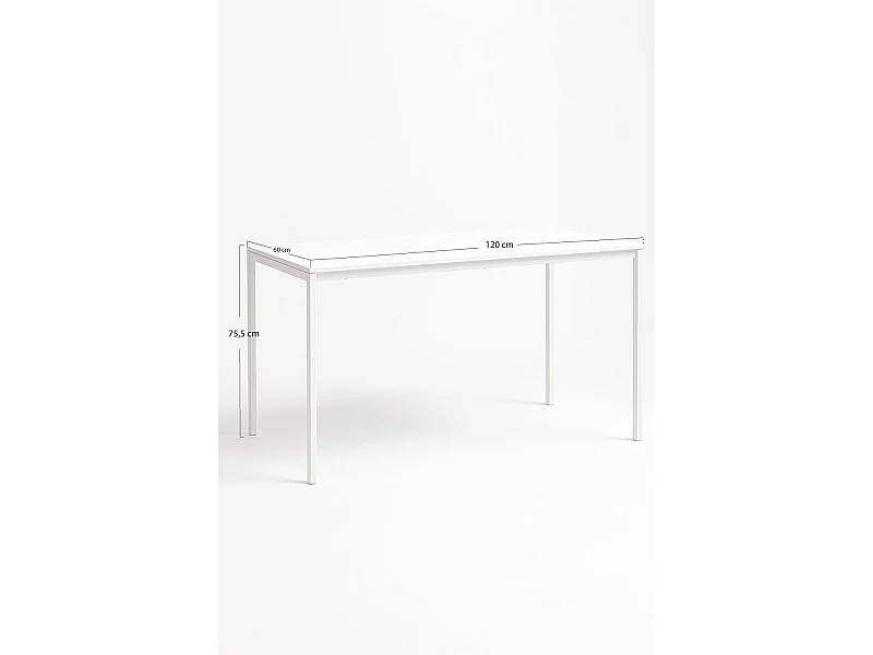 Mesas Comedor - Mesa Rectangular Dino 120x60 cm - Blanco