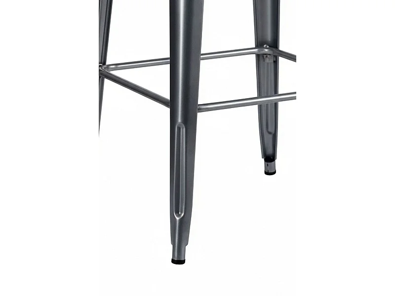 Mesas Bar - Mesa Torix Alta Madera Natural 60 cm - Gris metalizado