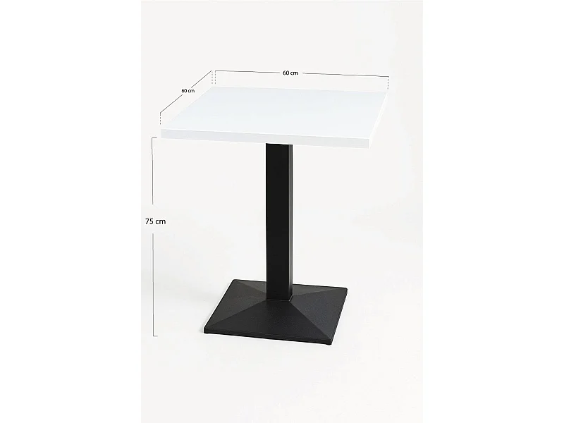 Mesas Bar - Mesa Kuat Black 60 cm - Blanco
