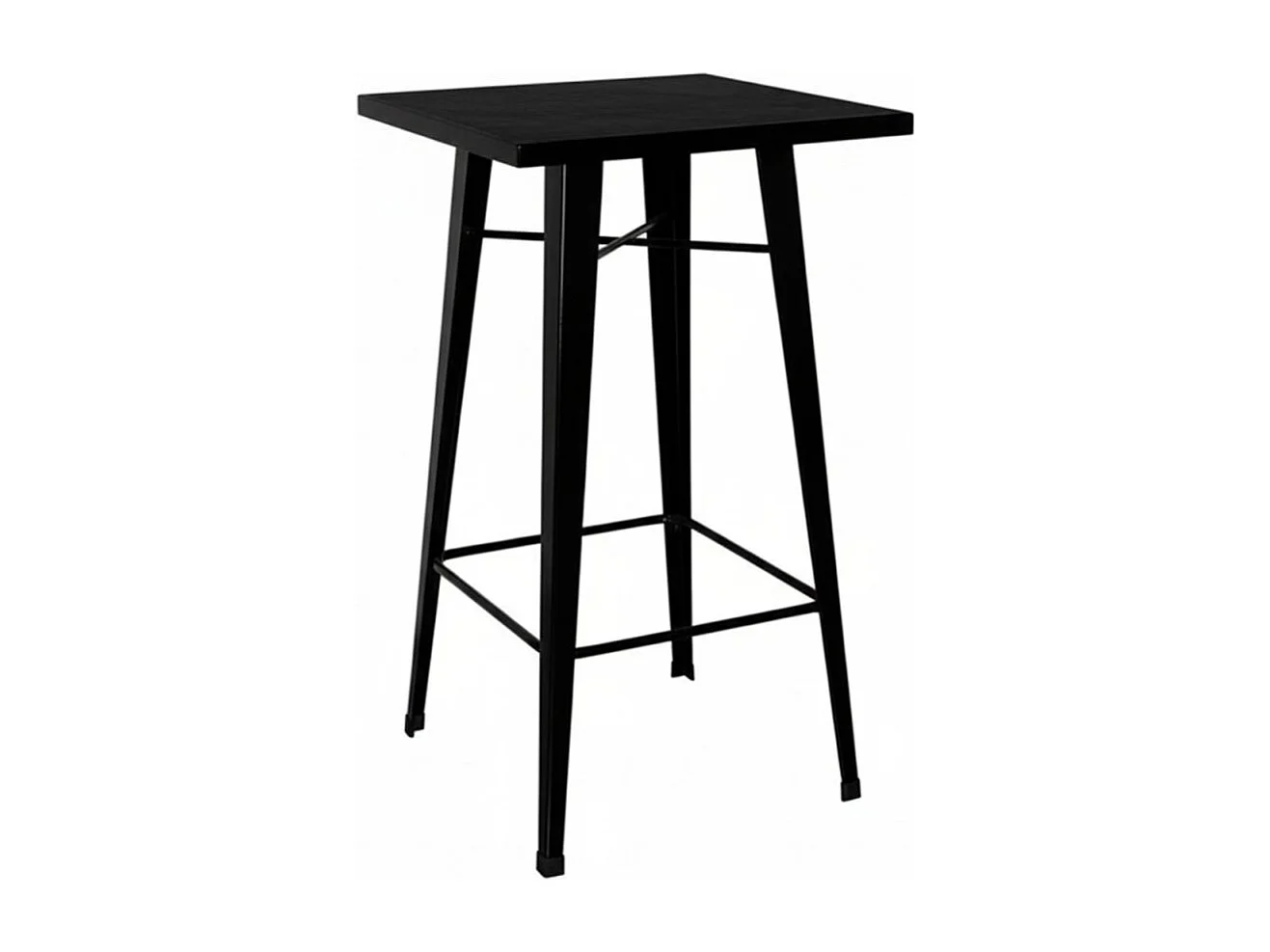 Mesas Bar - Mesa Torix Alta Cuadrada 60 cm - Negro