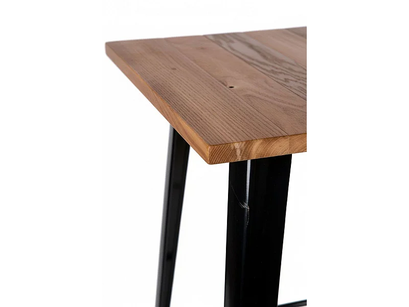 Mesas Bar - Mesa Torix Alta Madera Natural 60 cm - Negro