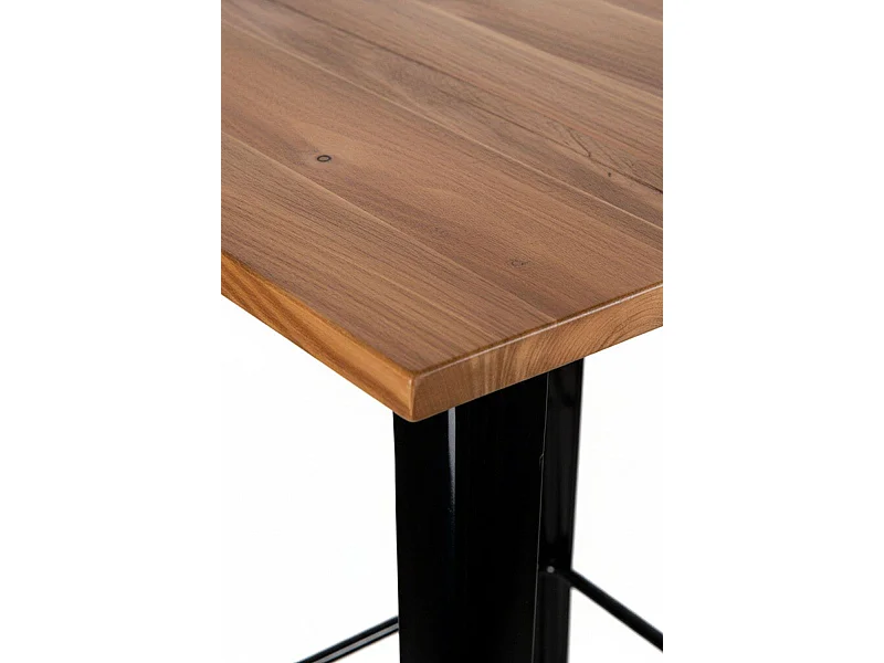 Mesas Bar - Mesa Torix Alta Madera Natural 60 cm - Negro
