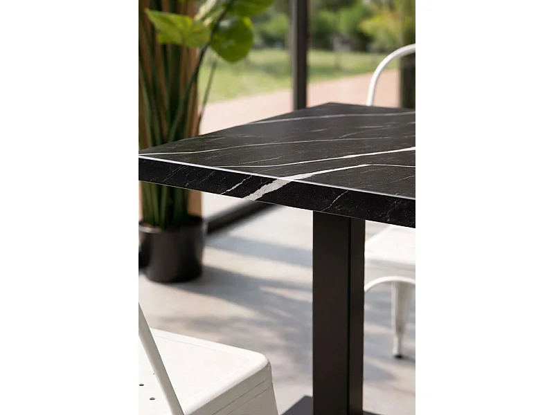 Mesas Bar - Mesa Kuat Black 70 cm - Mármol Negro