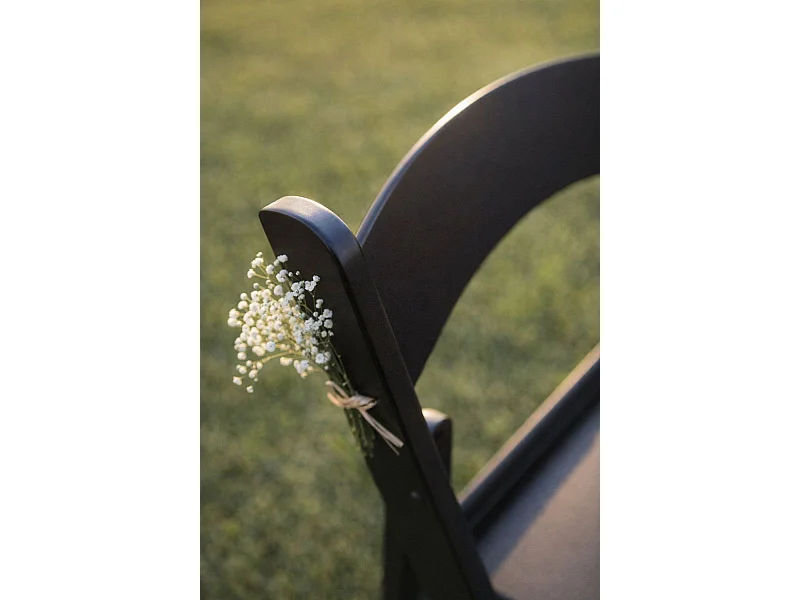 Sillas Plegables - Pack 4 Sillas Gala Plegable con Cojín efecto Madera - Negro