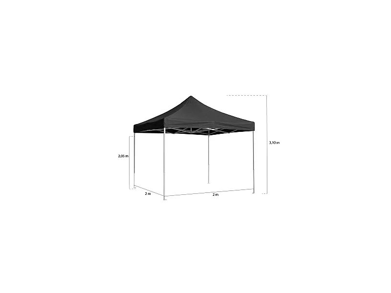 Carpas Plegables 2x2 - Carpa 2x2 One - Negro