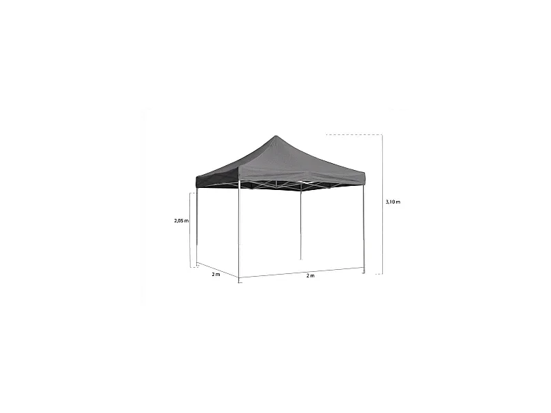 Carpas Plegables 2x2 - Carpa 2x2 One - Gris