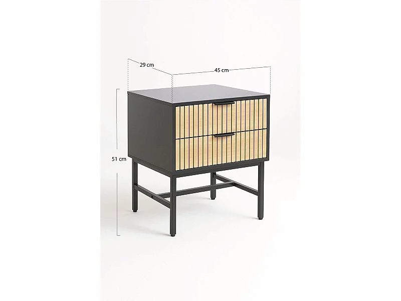 Mesas Auxiliares - Mesita Noche Cesdo - Negro