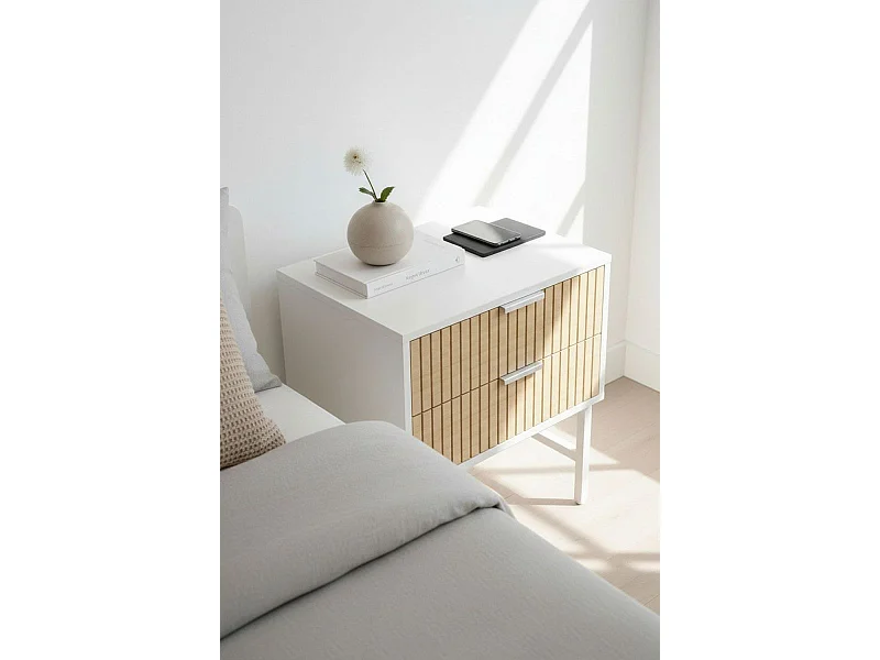 Mesas Auxiliares - Mesita Noche Cesdo - Blanco