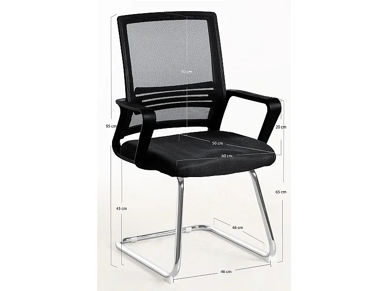 Silla de Oficina sin ruedas Confidente Kole - Máxima Ergonomía - Ideal para Escritorio y Gaming