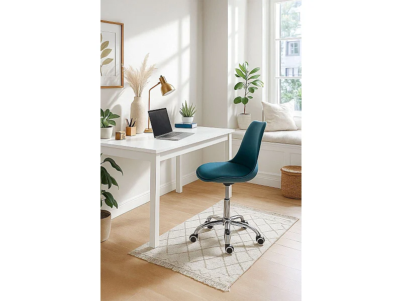 Silla de Oficina Neo en Azul Petróleo - Máxima Ergonomía - Ideal para Escritorio y Gaming
