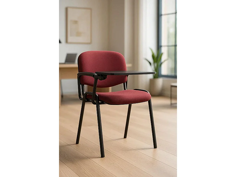 Pack 4 Sillas de Oficina sin ruedas ni brazos Ofis con Pala - Máxima Ergonomía - Ideal para Escritorio y Gaming