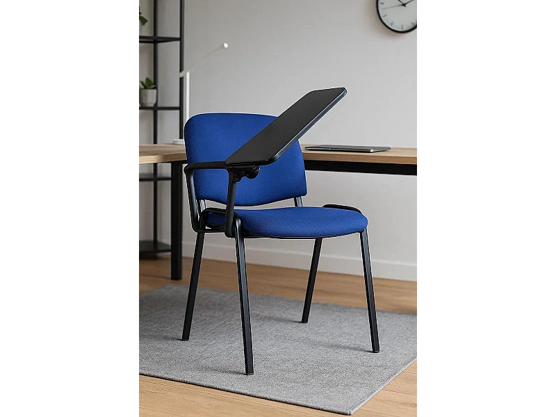 Pack 4 Sillas de Oficina sin ruedas ni brazos Ofis con Pala - Máxima Ergonomía - Ideal para Escritorio y Gaming