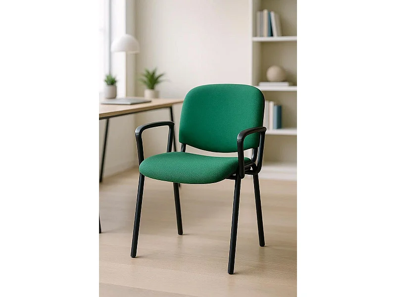 Pack 4 Sillas de Oficina sin ruedas ni brazos Ofis con Brazos - Máxima Ergonomía - Ideal para Escritorio y Gaming