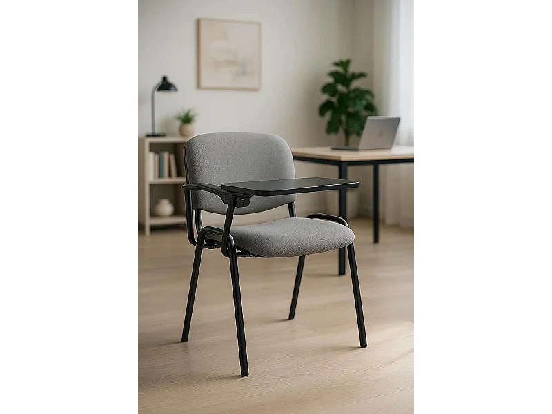 Pack 4 Sillas de Oficina sin ruedas ni brazos Ofis con Pala - Máxima Ergonomía - Ideal para Escritorio y Gaming