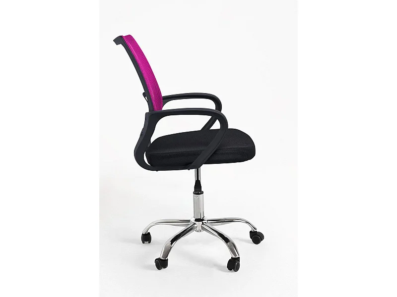 Silla de Oficina Midi Pro en Rosa Oscuro - Máxima Ergonomía - Ideal para Escritorio y Gaming