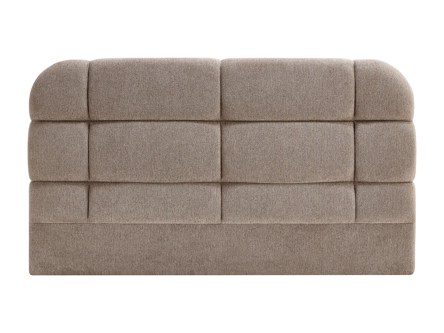 Tête de lit 160 cm - Tissu texturé - Taupe - FORIOSY