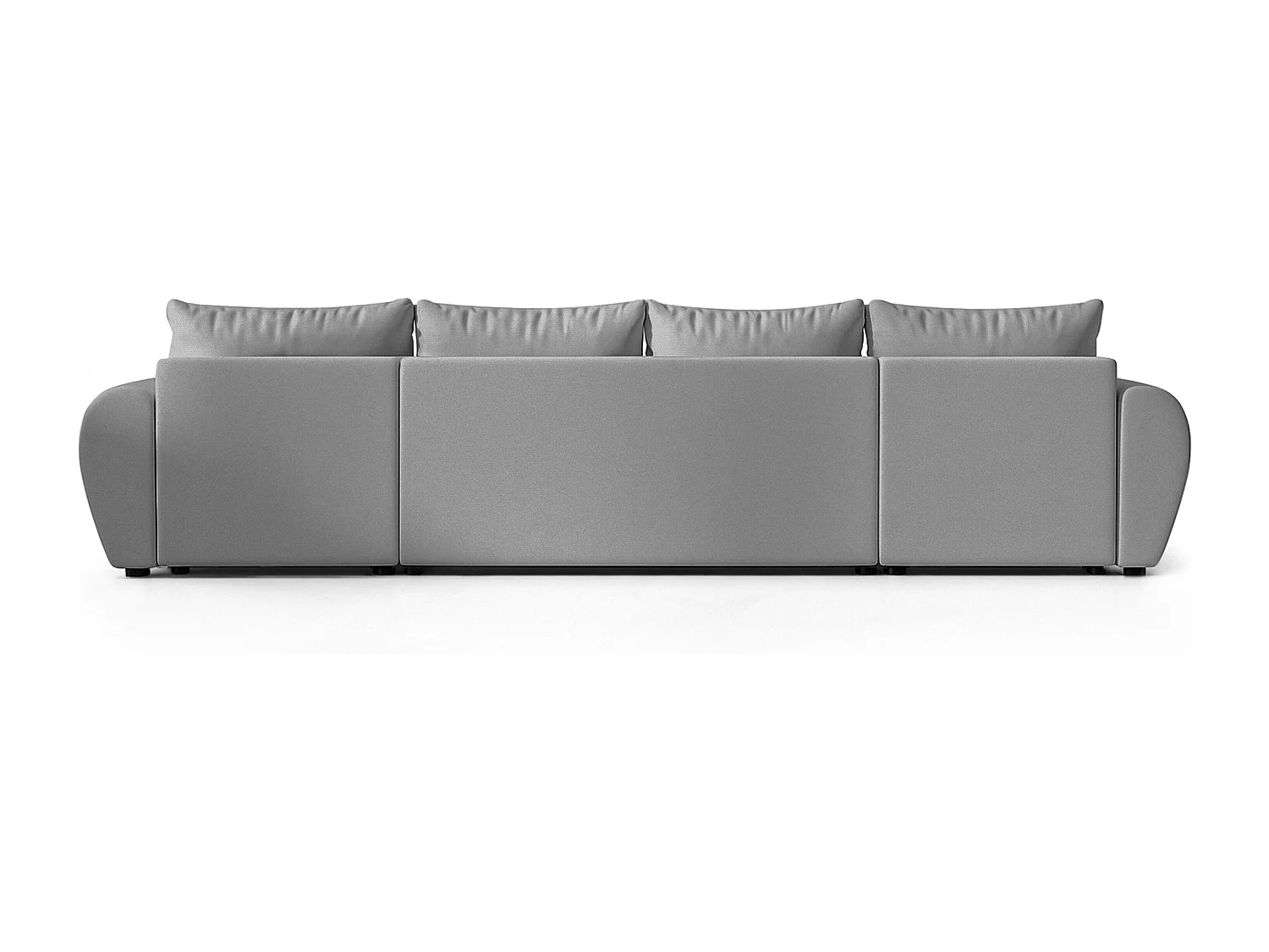 AX LIVING Canapé panoramique en U Malatya gris clair convertible 311 cm