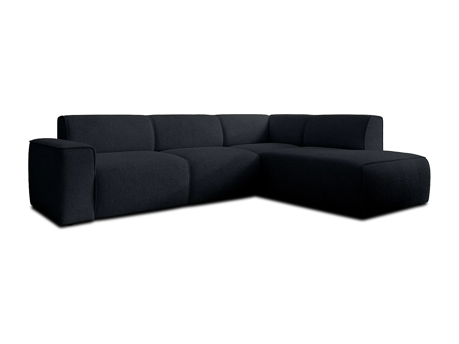 AX LIVING Couch Sofa L Form Didim L Schwarz – 292 cm, stilvoll & bequem R